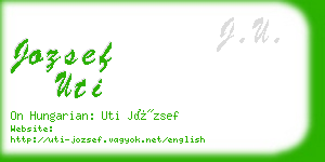 jozsef uti business card